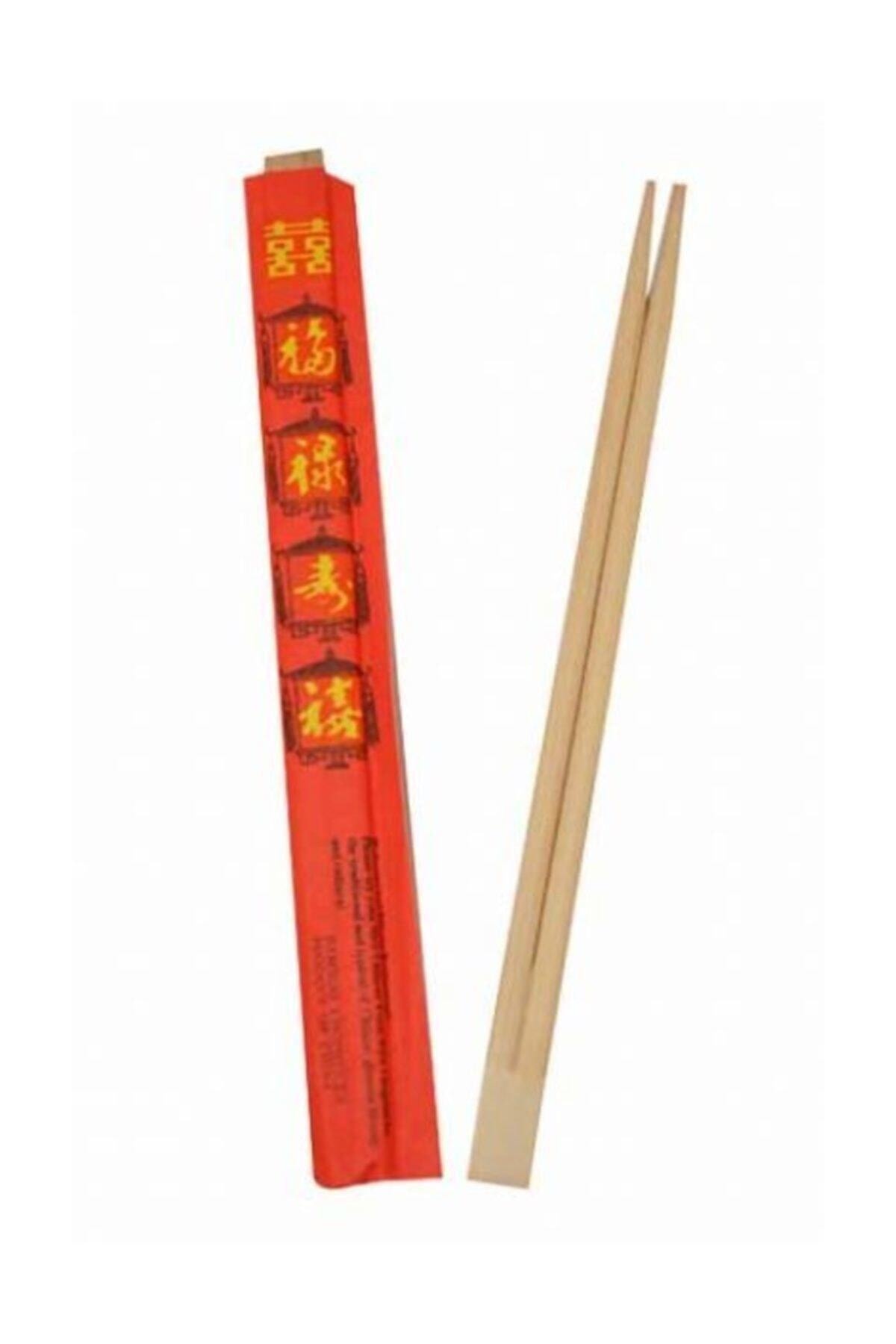 Bambu Chopstick Yemek Çubuğu 25 Çift / Paket resmi