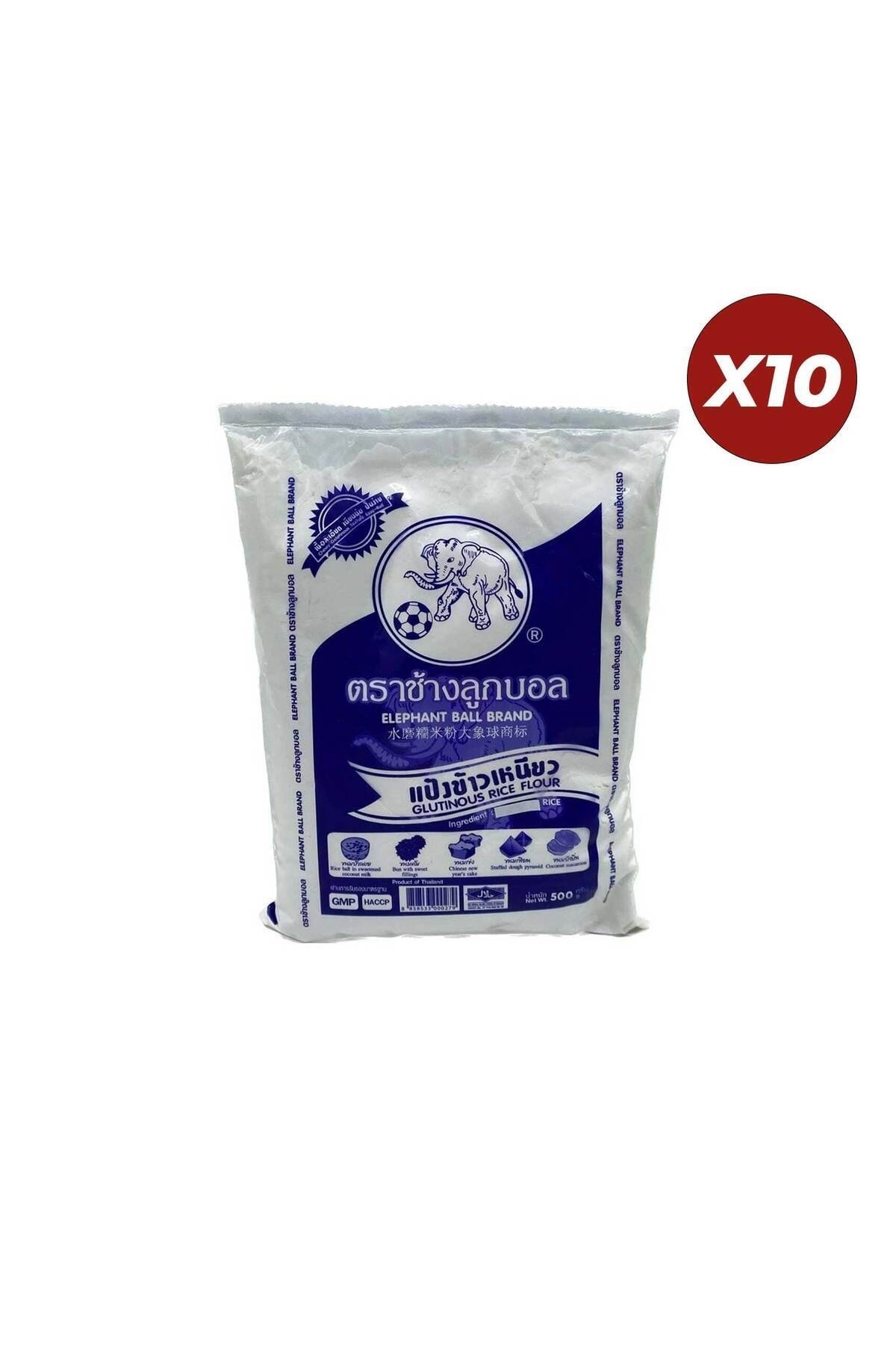 Elephant Ball Glutinous Rice Flour Yapışkan Pirinç Unu 500 Gr x 10 Adet resmi