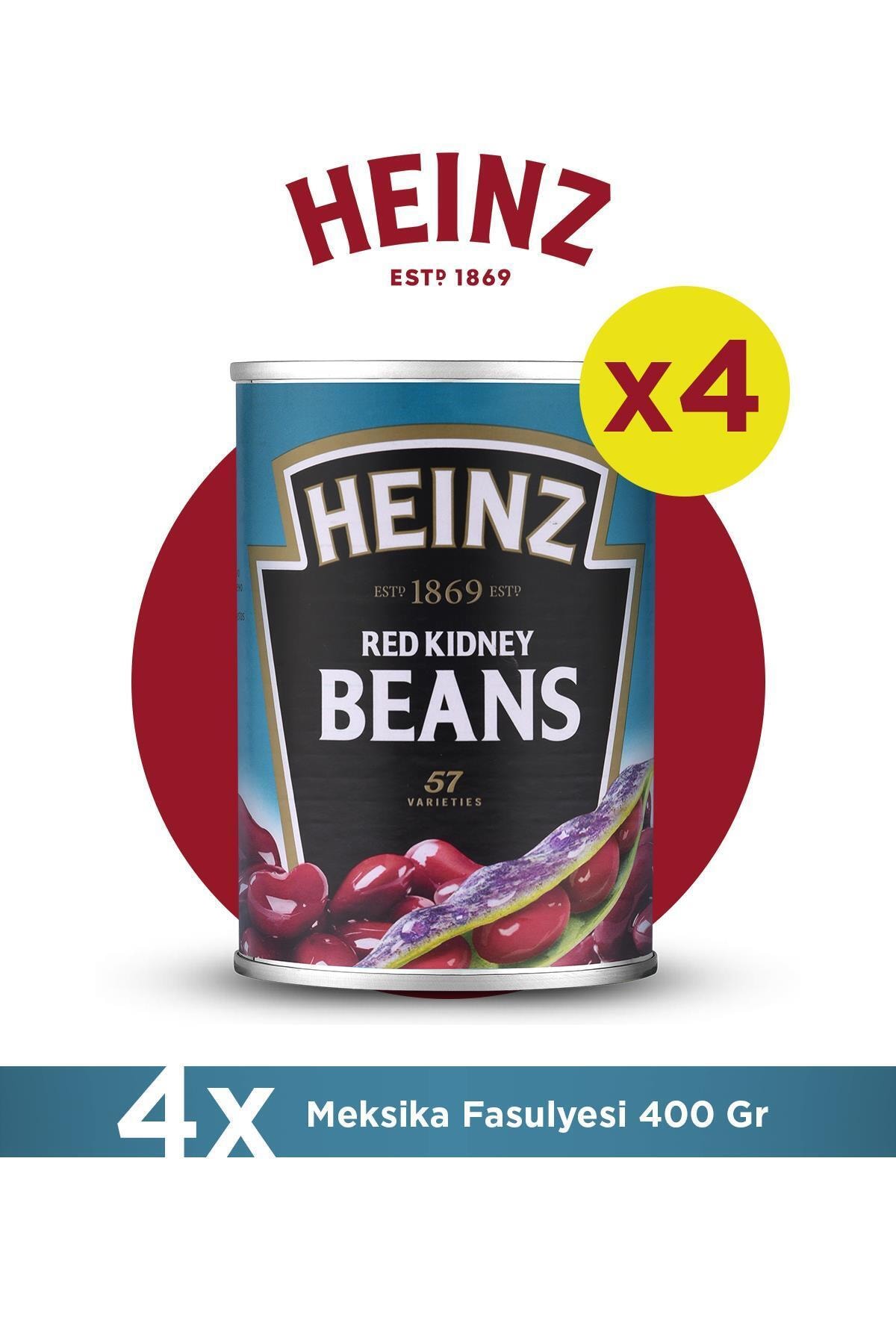 Heinz Meksika Fasulyesi 400 Gr - 4'lü Paket resmi