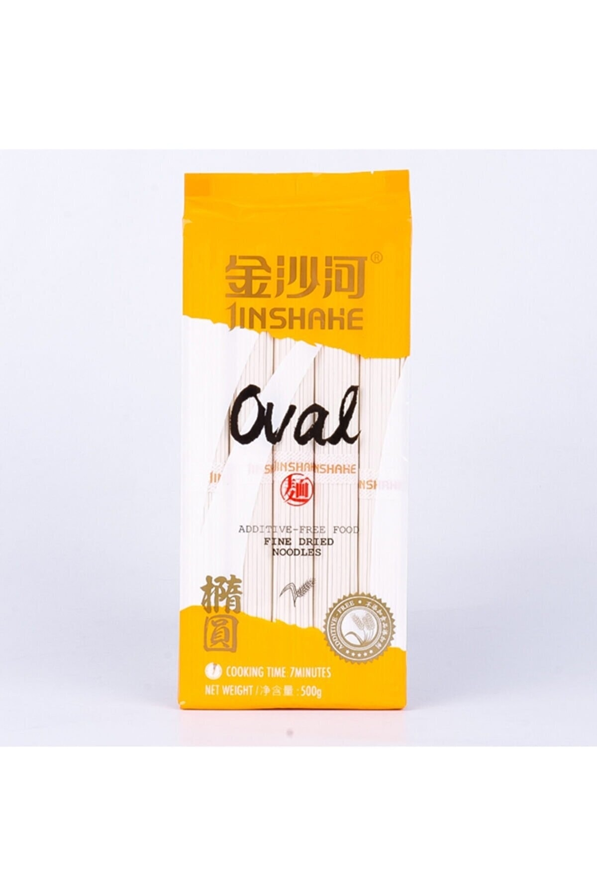 Jinshahe Oval Eriştesi ( Oval Noodle) - 500g resmi