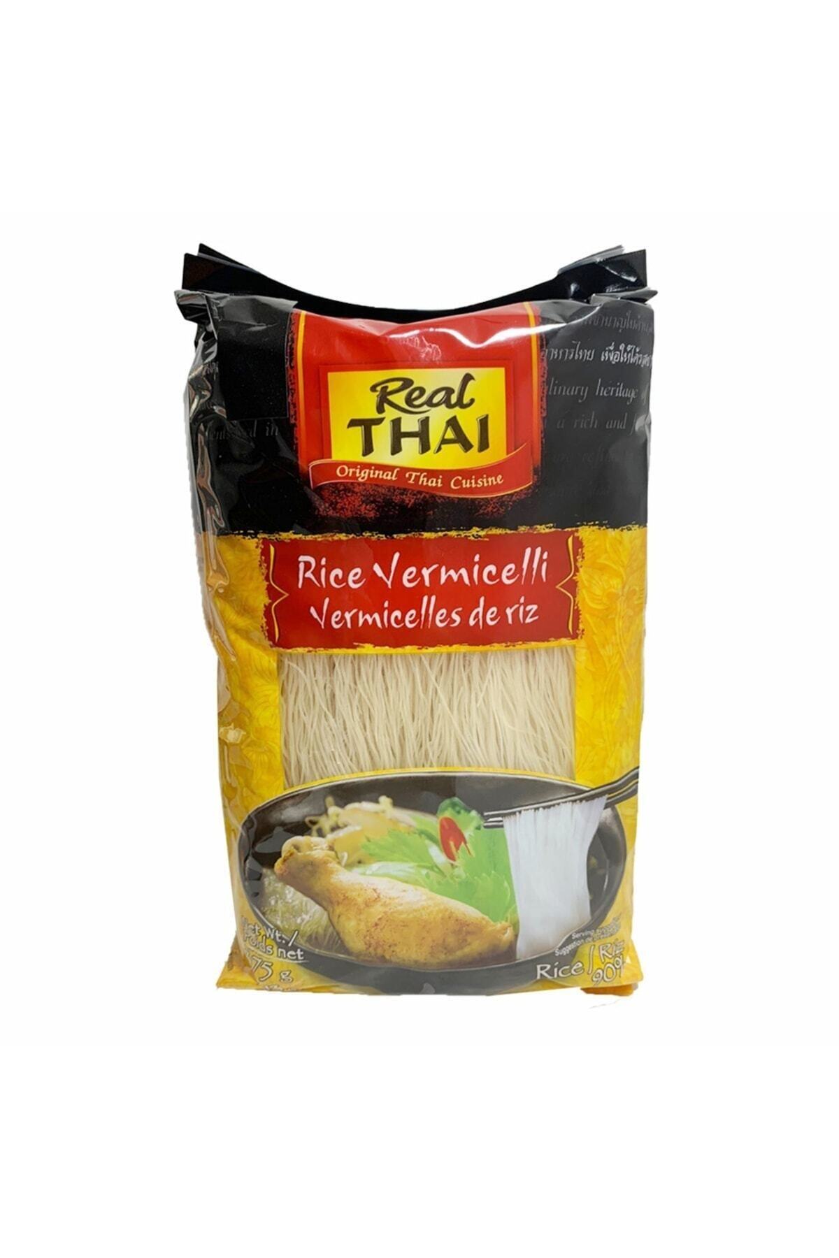 Real Thai Pirinç Şehriyesi - Rice Vermicelli - 375 Gr resmi